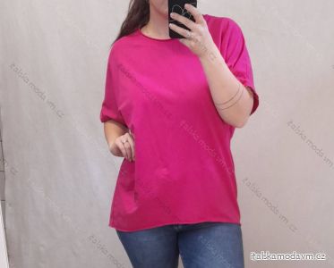 Tunika oversize krátky rukáv dámska nadrozmer (2XL/3XL ONE SIZE) TALIANSKA MÓDA IM722015