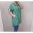Šaty košilové s kapucí krátký rukáv dámské (XL/2XL ONE SIZE) ITALSKÁ MÓDA IMJ22002