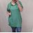 Šaty košilové s kapucí krátký rukáv dámské (XL/2XL ONE SIZE) ITALSKÁ MÓDA IMJ22002