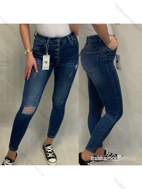 Nohavice rifle jeans dlhé push up dámske (XS-XL) M.SARA MA620S3977G-2/DR S modrá