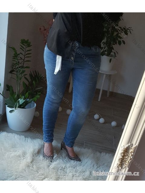 Rifle jeans baggy dlhé dámske (XS-XL) Jewell LEXXURY LEX20JW9280/DR S <p>modrá</p>