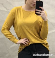 Sveter úpletový dlhý rukáv dámský (uni XL / 2XL) TALIANSKÁ MÓDA IM519JM-5802-18