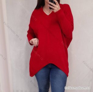 Sveter oversize dlhý rukáv dámsky (XL / 2XL ONE SIZE) TALIANSKÁ MÓDA IM721300