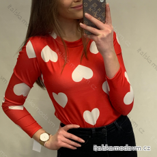 Body dlhý rukáv dámske (S / M ONE SIZE) TALIANSKÁ MÓDA IMWD21328/DR