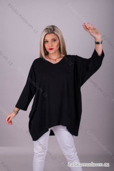 Tunika oversize dlhý rukáv dámska nadrozměr (2XL / 3XL ONE SIZE) TURECKÁ MÓDA IMLI21010 / DR