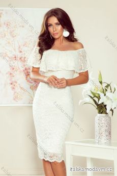 268-1 Lace dress with Frill - ecru
 NMC-268-1