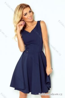 114-7 Dress circle - heart-shaped neckline - Navy Blue
 NMC-114-7