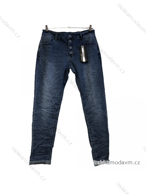 Nohavice Rifle jeans baggy nízky sed dámske (S-XL) TALIANSKÁ MÓDA IM5213D-6797