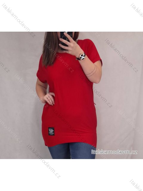 Tunika oversize krátky rukáv dámska (L/XL ONE SIZE) TALIANSKÁ MÓDA IMD21472