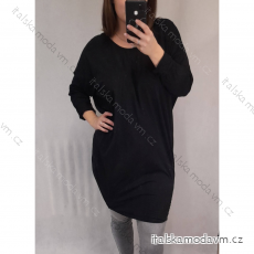 Tunika predĺžená dlouhý rukáv dámska nadrozmer (4XL/5XL ONE SIZE) TALIANSKA MÓDA IMD21022