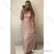 Šaty elegantné dlhé plesové dámske (S / M ONE SIZE) TALIANSKÁ MÓDA IMM21387