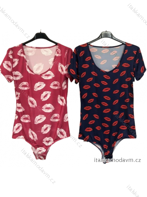 Body krátky rukáv dámske (S/M ONE SIZE) TALIANSKA MÓDA IMM22419