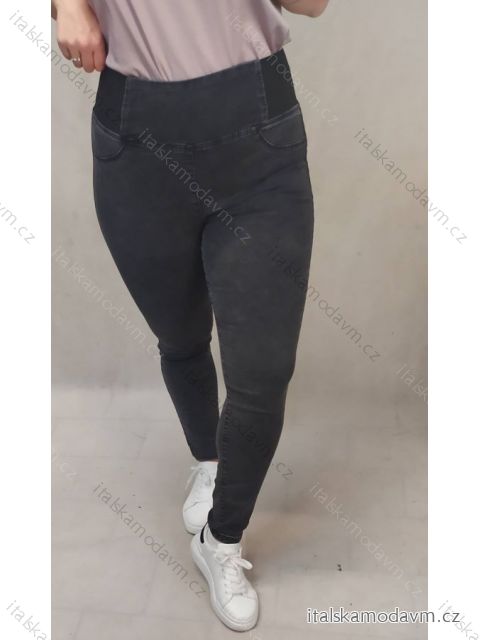 Rifle jeans dámské nadrozměrné (vel 30-38) M.SARA MA620MS1291g-5 čierna 34