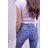 Nohavice rifle jeans dámske (XS-XL) RE-DRESS IMT20RE3601-A <p>modrá</p> XL