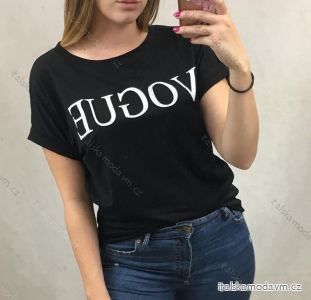 Tričko oversize krátky rukáv dámske Vogue (uni s / m / l) TALIANSKÁ MÓDA IMD20509