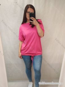 Tričko/tunika krátky rukáv dámska nadrozmer (XL/2XL ONE SIZE) TALIANSKA MóDA IM422250