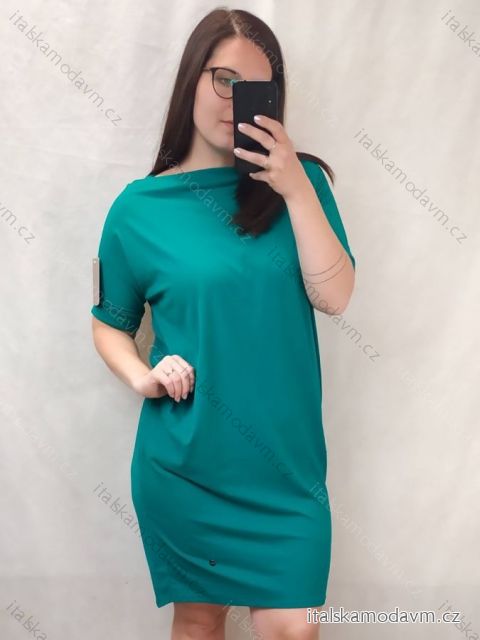 Šaty oversize mikinové krátky rukáv dámska (XL/2XL ONE SIZE) TALIANSKA MóDA IM522180