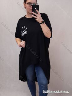 Šaty krátky rukáv dámske oversize (L / XL / 2XL ONE SIZE) TALIANSKÁ MÓDA IM421401