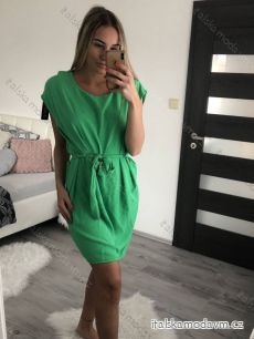 Šaty letné elegantné s opaskom dámske (S/M/L ONE SIZE) TALIANSKA MÓDA IMH22122