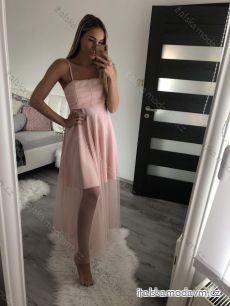 Šaty dlhé carmen tilové elegantné bez rukávov dámske (S/M ONE SIZE) TALIANSKA MÓDA IMM22Q52299