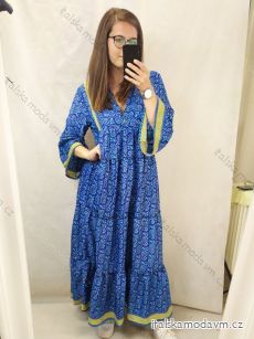 Šaty letné boho španielske krátky rukáv dámska nadrozmer (XL/2XL ONE SIZE) TALIANSKA MóDA IM4225394/DR