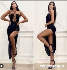 Šaty letné elegantné na ramienka dámske (S/M ONE SIZE) TALIANSKA MÓDA IMPBB22B22559