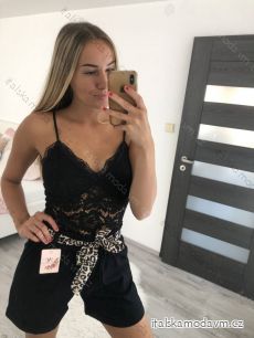 Body tielko elegantné čipkované dámske (S / M ONE SIZE) TALIANSKÁ MÓDA IMM22291