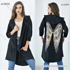 Cardigan bavlněný dlouhý rukáv dámský (S/M ONE SIZE) ITALSKÁ MÓDA IMP22LM35035