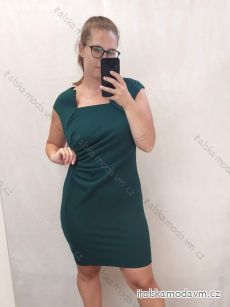 Šaty elegantní společenské dámske (XL-4XL) TALIANSKA MóDA IM922DRESSGREEN/DR