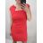 Šaty elegantní společenské dámske (XL-4XL) TALIANSKA MóDA IM922DRESSRED/DR XL červená