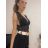 Tielko crop top krajkové bez rukávov dámske (S/M ONE SIZE) TALIANSKA MÓDA IMPBB22O9638