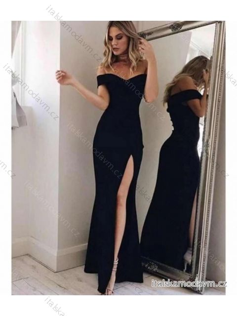 Šaty dlhé elegantné bez rukávov dámske (S/M ONE SIZE) TALIANSKA MÓDA IMPBB22L8831