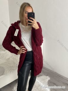 Cardigan pletený dlhý rukáv dámsky (S/M/L ONE SIZE) TALIANSKA MÓDA IM4221044