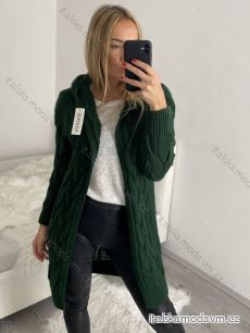 Cardigan pletený dlhý rukáv dámsky (S/M/L ONE SIZE) TALIANSKA MÓDA IM4221044/DR