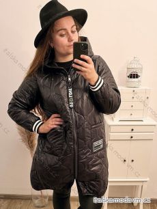 Bunda oversize s kapucňou dámska nadrozmer (XL/2XL ONE SIZE) TALIANSKA MÓDA IM422727