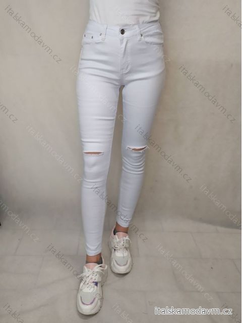 Nohavice riflové dámske skinny (34-42 ) MISS ANNA MA119E04-6/DR 36 biela