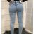 Rifle jeans dlhé dámske push up (XS-XL) RE-DRESSMA521ps65/DR 26 modrá