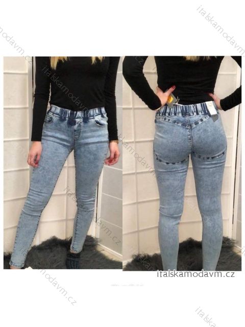 Rifle jeans dlhé dámske push up (XS-XL) RE-DRESSMA521ps65/DR 26 modrá