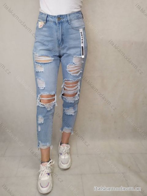 Nohavice rifle jeans dlhé trhané dámske (XS-XL) DAYSIE DSY21B900/DR 36 modrá