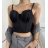 Top croptop na ramienka dámsky (S/M ONE SIZE) TALIANSKA MÓDA IMPBB23M2098