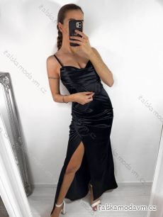 Šaty dlhé elegantné na ramienka dámske (S/M ONE SIZE) TALIANSKA MÓDA IMPBB23A10562