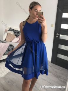 Šaty elegantné letné bez rukávov dámske (S/M/L ONE SIZE) TALIANSKA MÓDA IM923NELA/DU