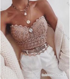 Top/croptop na ramienka dámsky (SL) TALIANSKA MÓDA IMPLP2390970168