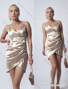 Šaty elegantné na ramienka dámske (S/M ONE SIZE) TALIANSKA MÓDA IMPLP2352587090