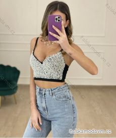 Top/croptop na ramienka dámsky (S/M ONE SIZE) TALIANSKA MÓDA IMPLP2305400018