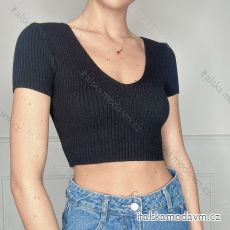 Top croptop krátky rukáv dámsky (S/M ONE SIZE) TALIANSKA MÓDA IMPBB2322020