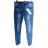 Rifle jeans baggy dlhé dámske (XS-XL) JEWELLY JEW23JW6401/DU svetlo modrá M