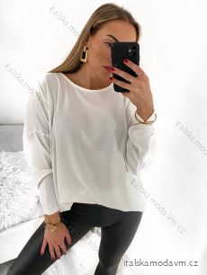 Tunika/blúzka dlhý rukáv dámska (S/M/L/XL/2XL ONE SIZE) TALIANSKA MÓDA IMPGM235734