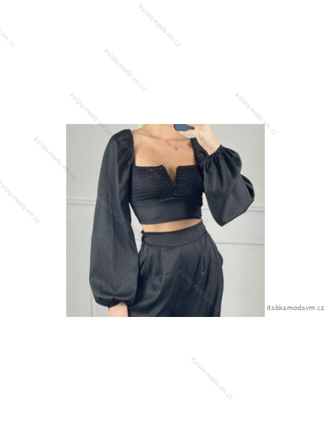 Top croptop dlhý rukáv dámsky (S/M ONE SIZE) TALIANSKA MÓDA IMPBB23B10882