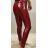 Legíny lesklé latex zateplené dámske (S/M, M/L, L/XL) TURECKÁ MÓDA TM920ENLEG-8428 vínová S/M